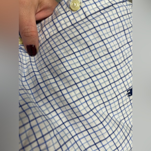 Excellent used condition men’s Ralph Lauren size XXL blue and white check  top - Picture 7 of 8